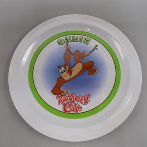 Vintage Maya Rainforest Cafe Melamine Plates Ozzie Monkey